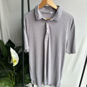 Travis Mathew Gray Polo Shirt / Mens Large